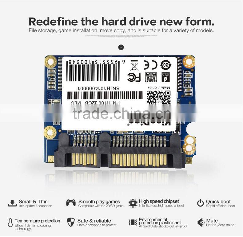 SSD Newest /Lowest price KingDian Solid State Drive Half slim sata2 ssd 32gb HD HDD SSD Hard Disk stock for Laptop /Desktop