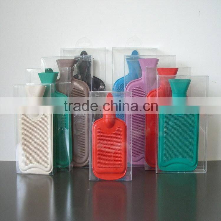 500-2000ml naturally rubber hot water bottle with cover