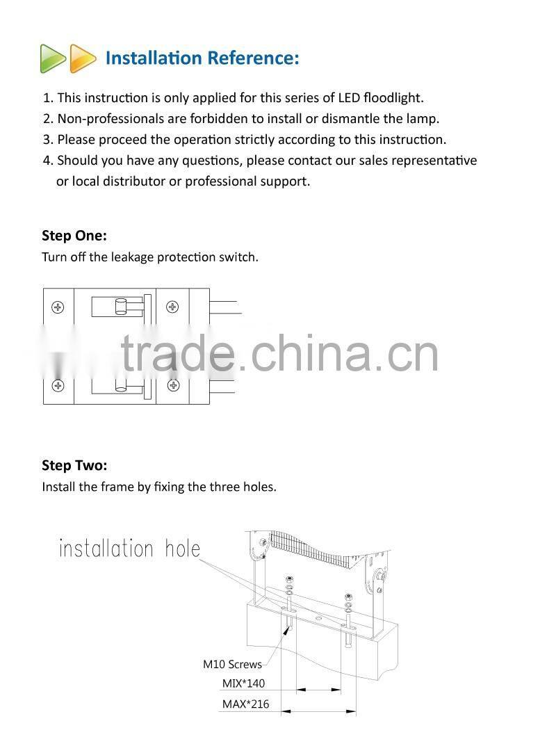 New arrival module outdoor lighting led tunnel light 100W with MeanWell driver