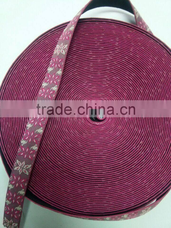 Wholesale polyester strap jacquard ribbon waterproof webbing