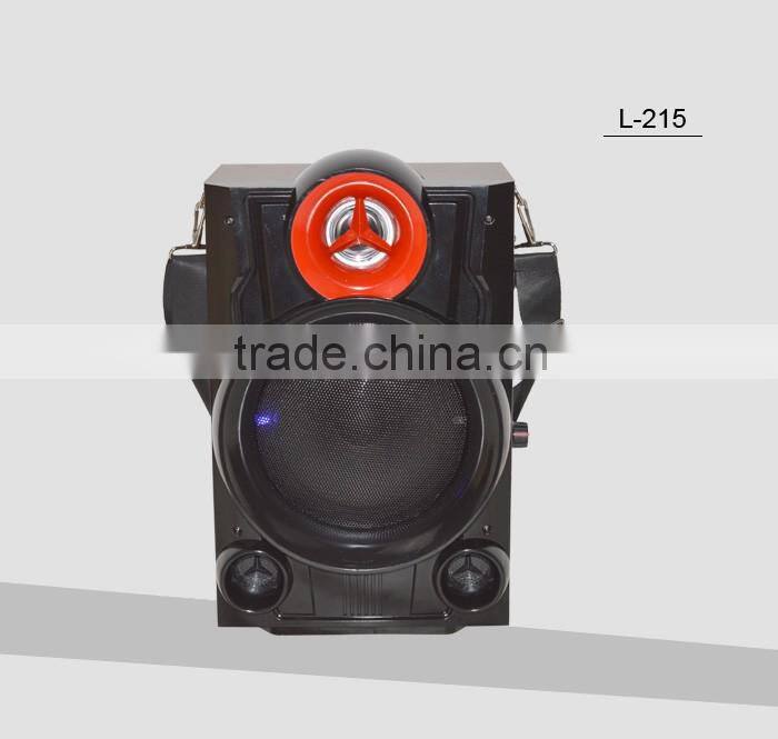 8inch promotion portable trolley speakers with bluetooth ,wireless MIC ,USB/SD/FM/Remote