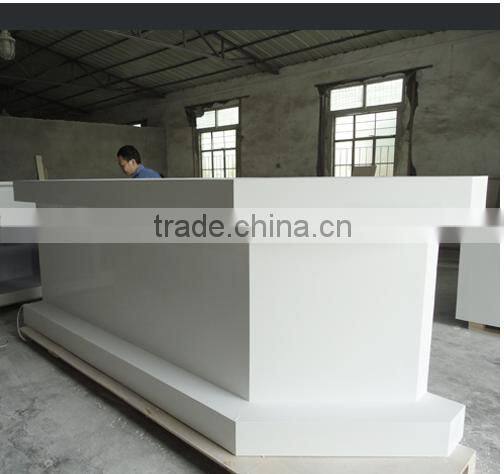 Flexible design solid surface Office Reception Counter Desk,Composite Acrylic counter desk, solid surface countertop