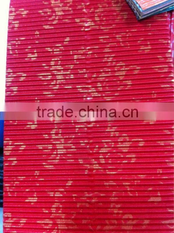 scarlet Corrugated art paper china