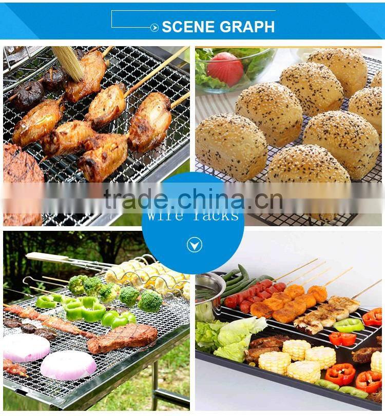 Dual Baking Stainless Steel 304 Polished Stainless Steel Wire Cooling Rack