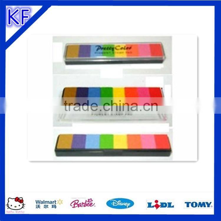 Hot sale colorful pantone digital mini refill round ink stamp pad