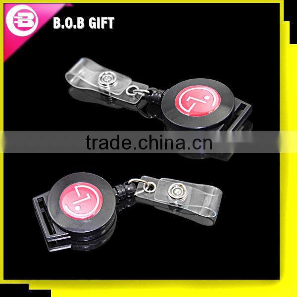 2015 promotional retractable badge reels for lanyard