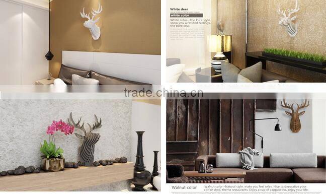 Animal Shape Wood Art Craft for Wall Hanging Home Decoration