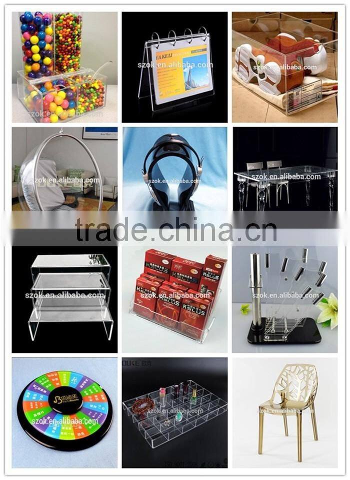 Personalized custom perspex napkin box black acrylic tissue box