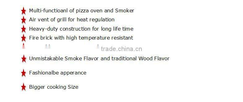 Wood Fired Pizza Oven with flavor smoke