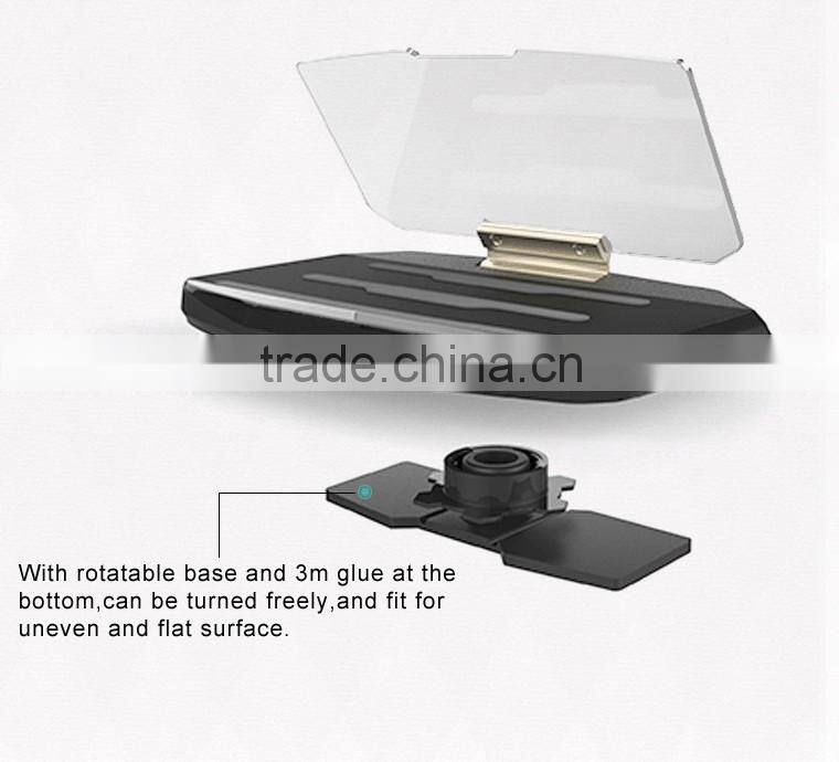 Unique design Mobile GPS Navigation Bracket HUD Head Up Display For Smart Phone Car Mount Stand Phone Holder