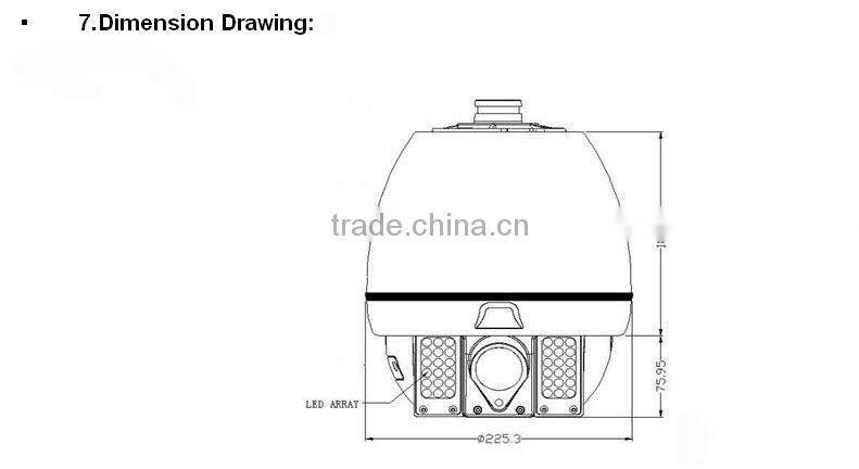 IR Low Speed Dome IP Camera SA6803L-IR ip camera software