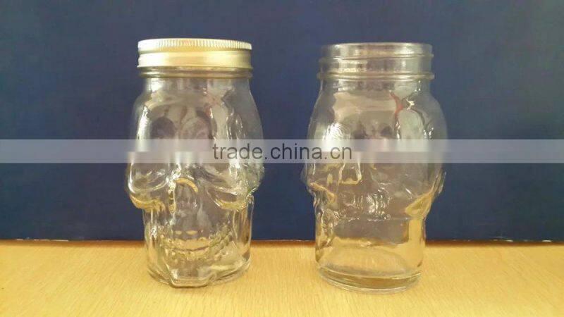 Food Use and Eco-Friendly Feature glass storage jar in bear shape glass jar 350ml/glass bear shape jar
