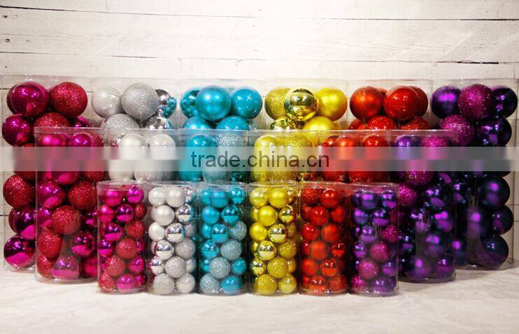 Wholesale Custom Christmas Crystal Ball Baubles XMAS Tree Ornament