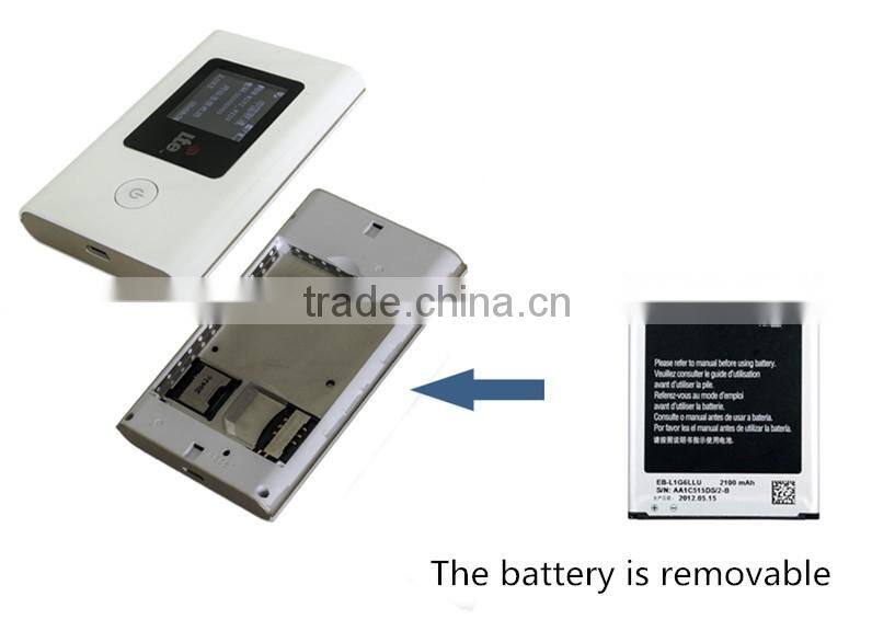Pocket mini 4g wireless router with sim card slot inbuilt 2000mAH removable Li-Battery
