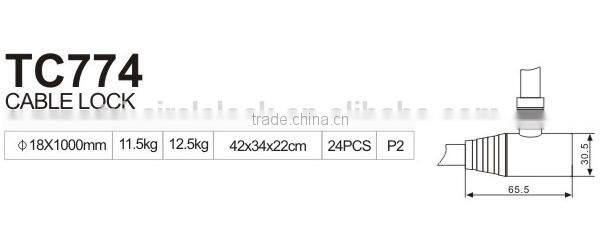 High Quality Tri-Circle Cable Locks TC774