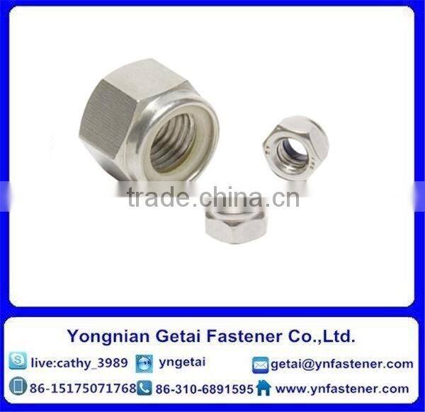 DIN6926 M3-M10 carbon steel flange nylon nut