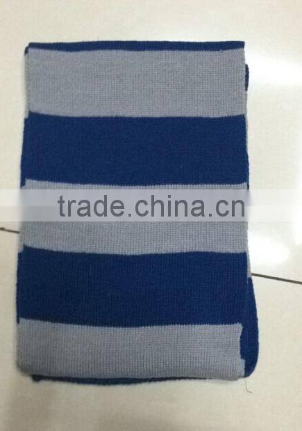2015 wholesale knitted green and grey scarf