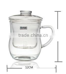 blown glass bubble tea cup