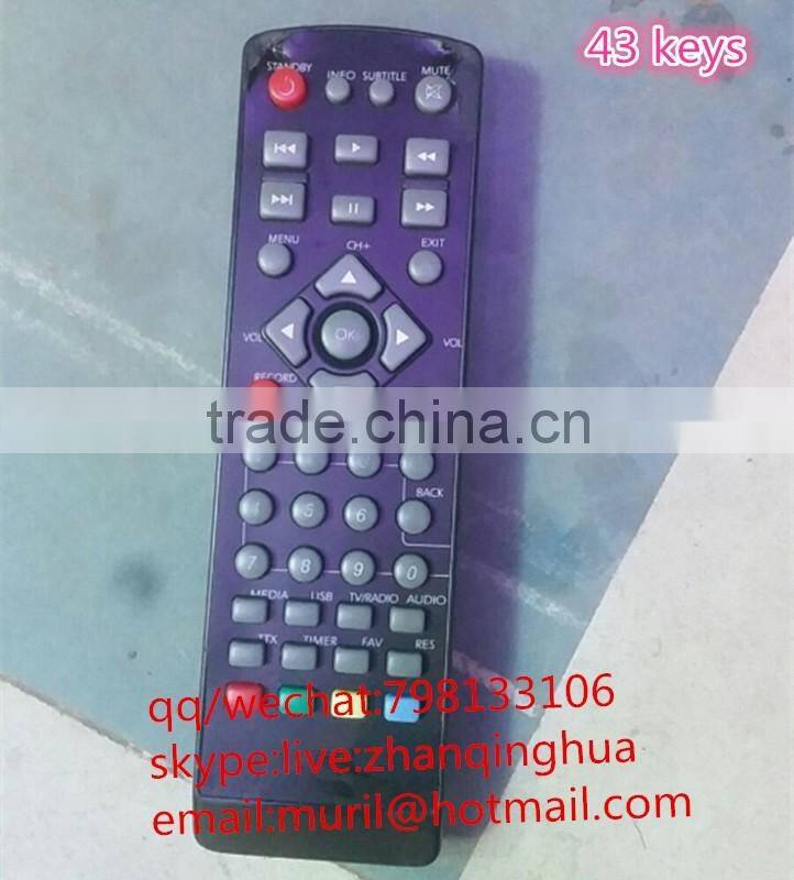 High Quality Black New ABS 43 Keys Remote Control for RCA tv analog to digital converter