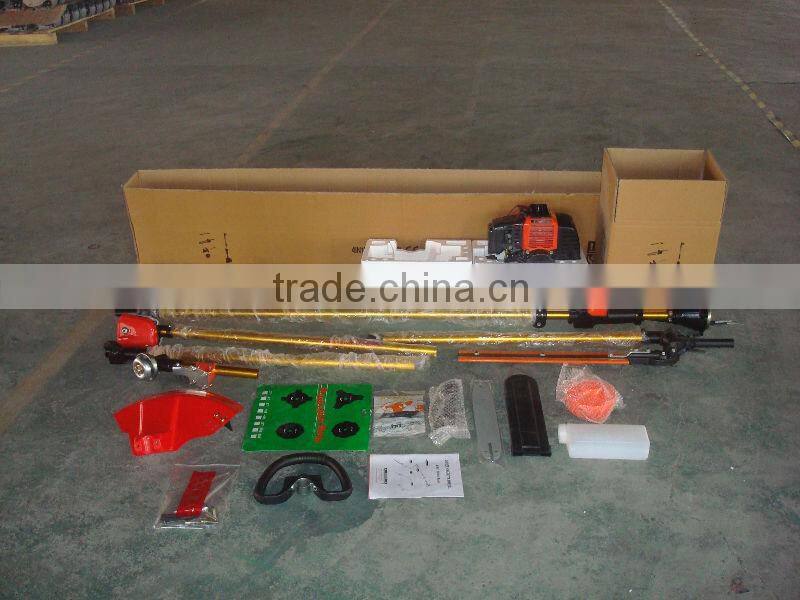 Chinese 2-stroke 43cc Petrol Brush Cutter, Gasoline Grass Trimmer with Nylon Cutter and 3T Blade