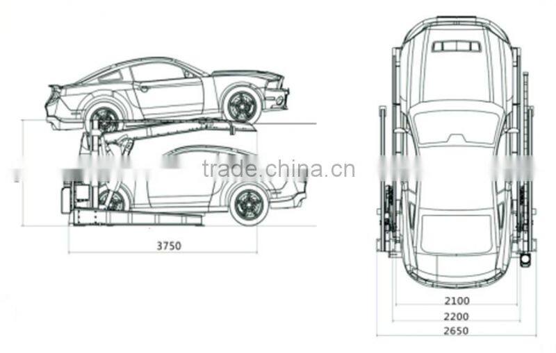 hydraulic tilting type parking system