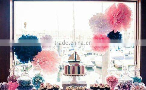 4" 6" 8" 10" 12"14" 16" 20" Tissue Paper Pompoms Pom Poms Balls Wedding Party Decor Purple tissue paper PomPom