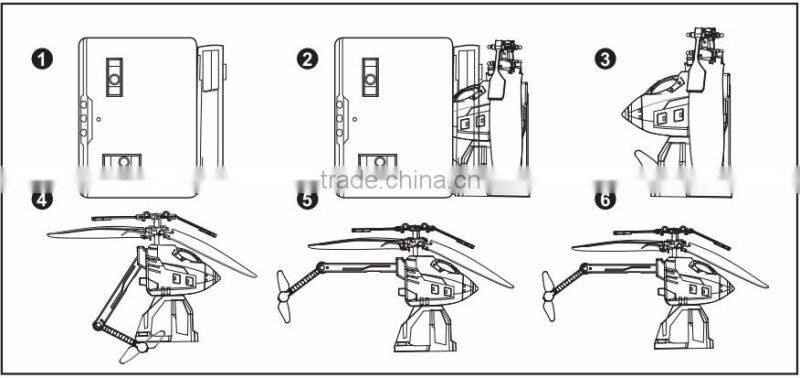 2.5CH RTF IR RC Pocket Helicopter,Deformation RC Helicopter R/C Helicopter