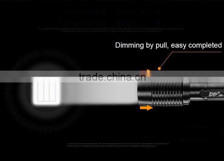waterproof alluminum alloy led flat torch 2000lm