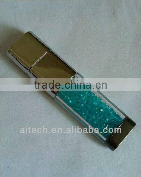 Colorful High Quality Economy Custom crystal pen USB 2.0 Flash Drive