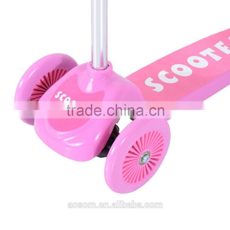 HOMCOM Pink 3 Wheels Childrens Mini Scooter