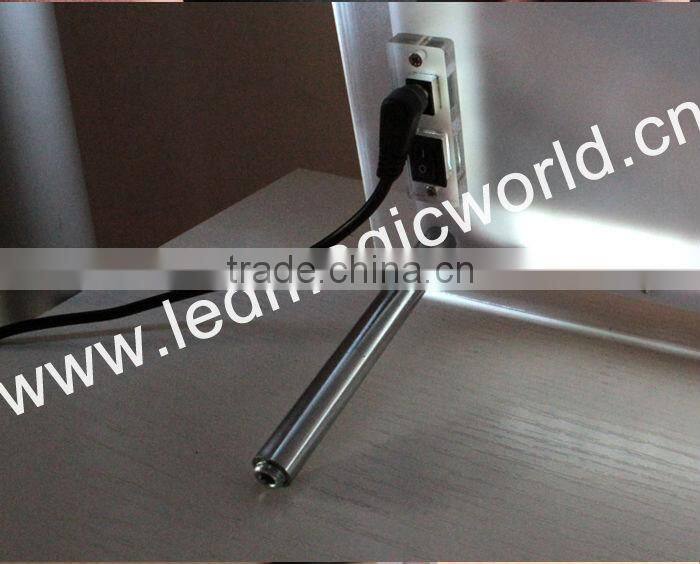 2015 Albaba led photo frame/led light box/menu photo frame