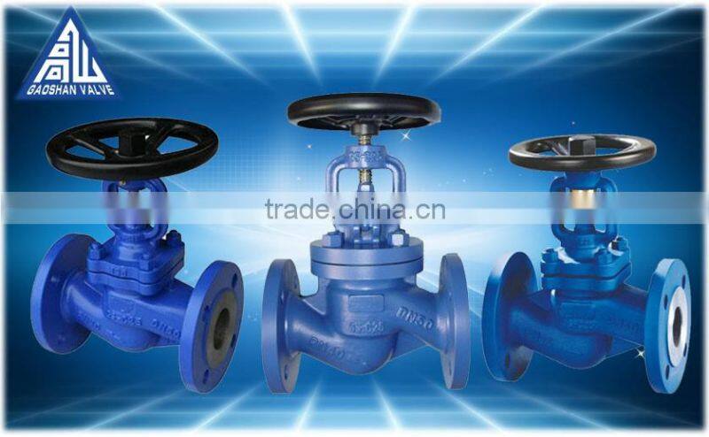 din standard bellow sealed cast steel stop valve