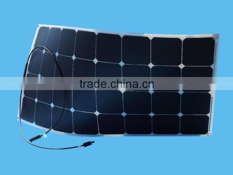 Sunpower cell camping,boat,caravan use 100w flexible solar panel