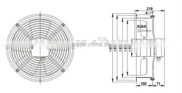 unique steel blade exhaust fan for bathroom