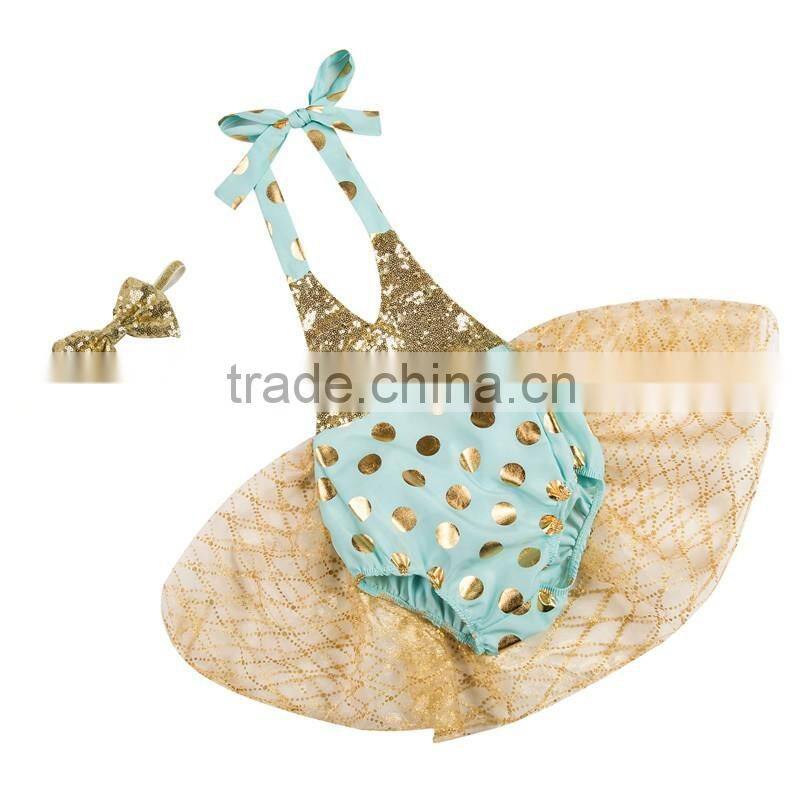 2016 adorable wholesale high quality Sequin bubble rompers