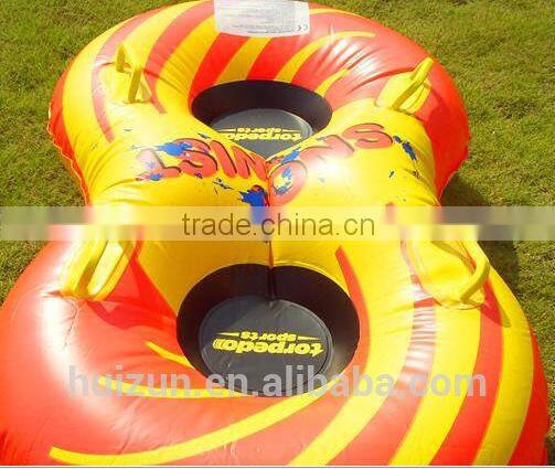 Double snow tube , snow float , skiiling