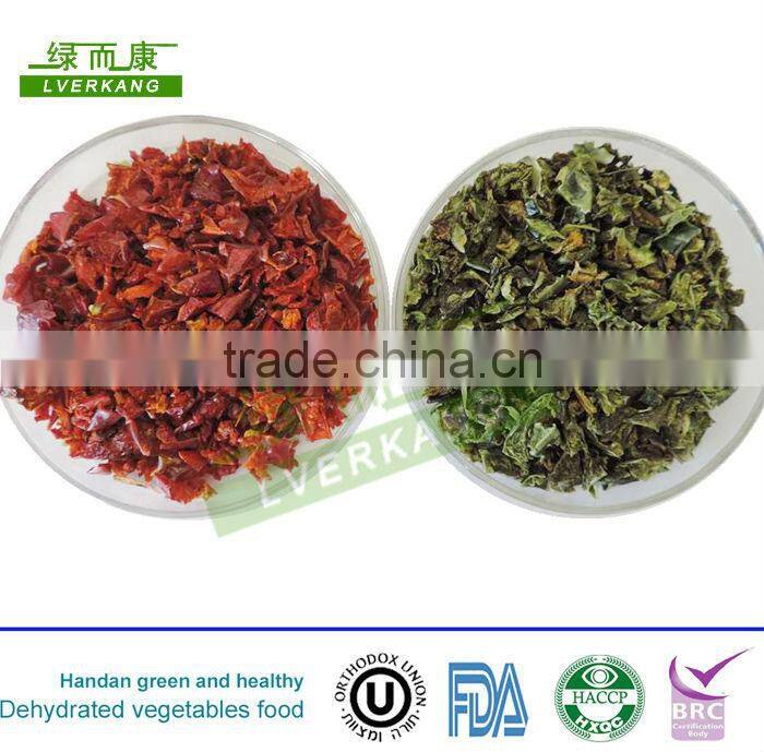 Natural green dehydrated green pepper from Yongnian, prices of garlic powder