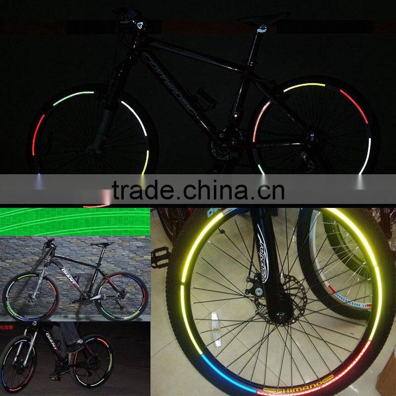 2014 new design DIY reflective bike and bicycle wheel sticker
