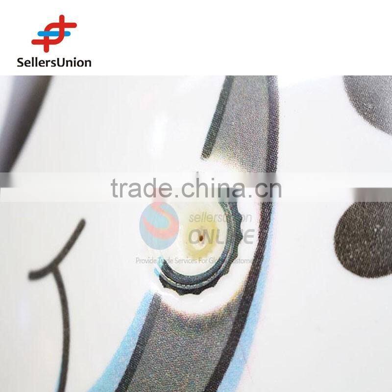 No. 1 yiwu agent Cheap durable cute dog pattern inflatable wholesale beach ball PVC toy ball 22cm