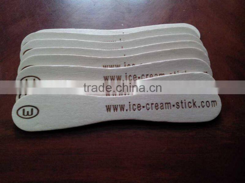 china factory stocked grade a wooden dental sterile and printed tongue depressor