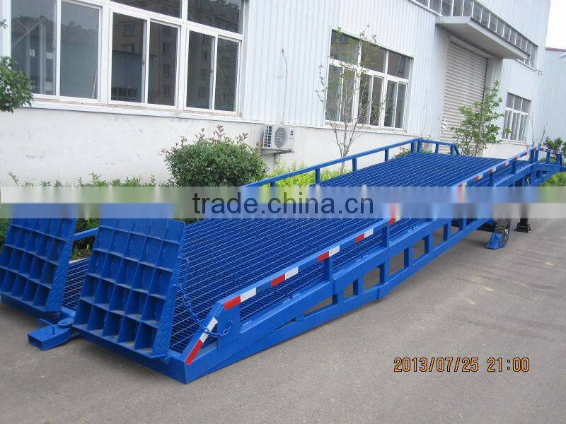 10T mobile hydraulic container yard ramp