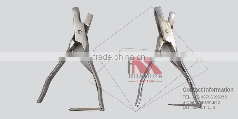 veterinary instrument 150 mm rabbit ear plier V style