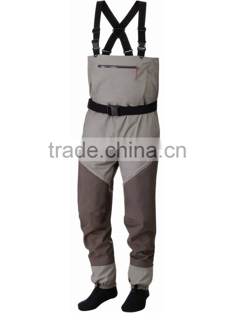 Waterproof 3- Layers Breathable Stockingfoot Fishing waders