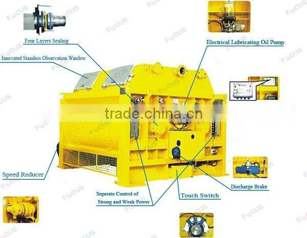 Beton batching machine from China JS1500 towable concrete mixers in Brazil