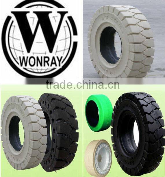 top quality electric forklift trucks spare parts, 18x7-8 non marking solid tires