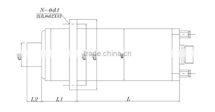 BT40, 5.5kw electric motor spindle for milling and carving work