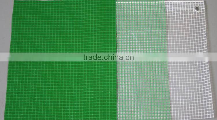 Clear vinyl pe coating material pe leno tarpaulin sheet