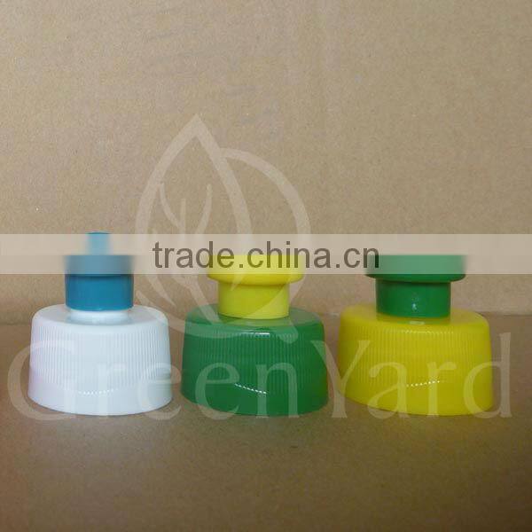 plastic pull push cap