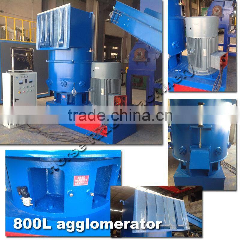 New type plastic film granulating machine / PP PE film agglomerator densifier machine