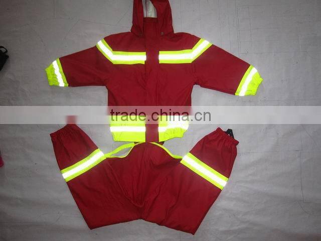 children pvc/pu eva rain coat